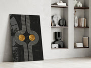 Two Dots Glass Wall Art.