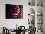 Lion Glass Wall Art.