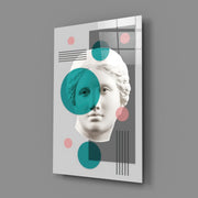 Statue Glass Wall Art.