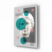 Statue Glass Wall Art.