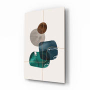 Dance of Earth Colors Glass Wall Art.