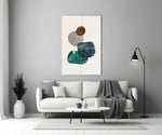 Dance of Earth Colors Glass Wall Art.