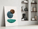Dance of Earth Colors Glass Wall Art.