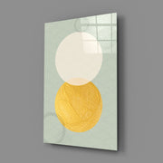 Sun and Moon Glass Wall Art.