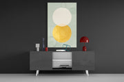 Sun and Moon Glass Wall Art.