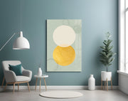 Sun and Moon Glass Wall Art.