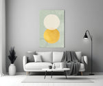 Sun and Moon Glass Wall Art.