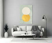 Sun and Moon Glass Wall Art.