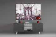 Brooklyn Bridge Glass Wall Art.