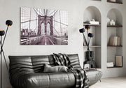 Brooklyn Bridge Glass Wall Art.