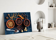 Spices Glass Wall Art.