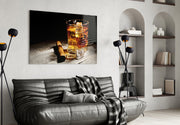 Whiskey Glass Wall Art.