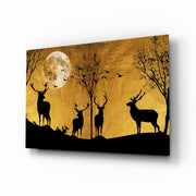 Deers Glass Wall Art.
