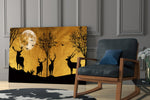 Deers Glass Wall Art.