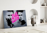 Underground Brawler Poster Glass Wall Art