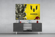 Monochrome Football Maestro Glass Wall Art