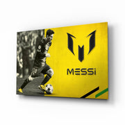 Monochrome Football Maestro Glass Wall Art