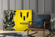 Monochrome Football Maestro Glass Wall Art
