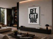 Canvas Schilderij 75x100 cm Get Shit Done