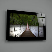 Bosbrug – Glasschilderij