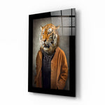 Tijger met Elegante Uitstraling – Glasschilderij