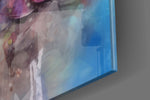 Watercolor spat Meditating Boeddha – Glasschilderij