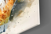 Watercolor Prowling tijger spat – Glasschilderij