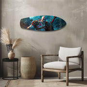 Mythic Warrior Video Game Glass Wall Art.