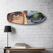 Human and Machine Cyberpunk Eye Glass Wall Art.