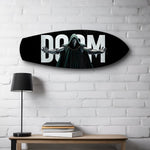 Masked Cloaked Villain Comic Glass Wall Art.