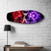 Anime Sorcerer Dual Magic Glass Wall Art.