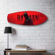 Caped Vigilante Comic Hero Glass Wall Art.