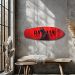 Caped Vigilante Comic Hero Glass Wall Art.