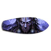 Tribal Chief Warrior Comic Glass Wall Art.