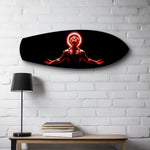 Anime Demon King Red Halo Glass Wall Art.