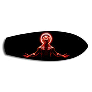 Anime Demon King Red Halo Glass Wall Art.