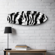 Zebra Stripe Glass Wall Art.