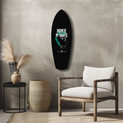 Teal Sole Sneaker Streetwear Pop Art Glass Wall Art.