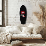 Red White Sneaker Chicago Pop Art Glass Wall Art.