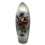 White-Bearded Wizard Steampunk Glass Wall Art.