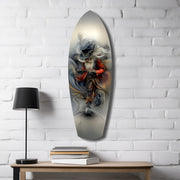 White-Bearded Wizard Steampunk Glass Wall Art.