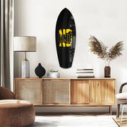 No Limit Bold Typography Motivational Glass Wall Art.