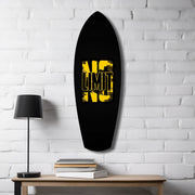 No Limit Bold Typography Motivational Glass Wall Art.