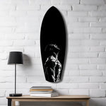 Bodybuilder Roar Triumph Black White Glass Wall Art.