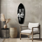 No Pain No Gain Boxer Motivational Glass Wall Art.