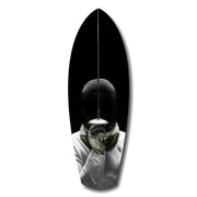 Fencer Mask Sword Athletic Glass Wall Art.