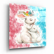 Rabbit Glass Wall Art