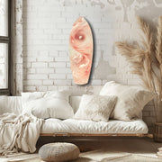Pinky Swirl Glass Wall Art