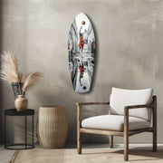 Street Basketball Glass Wall Art