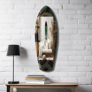 Alien Invade Glass Wall Art